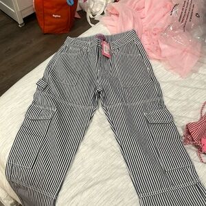 edikted pinstripe cargos!